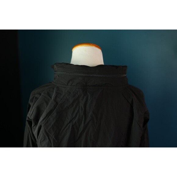 NWT Victoria Secret PINK Mock Neck Anorak Black  Windbreaker Jacket L/XL  Hood - Picture 10 of 11